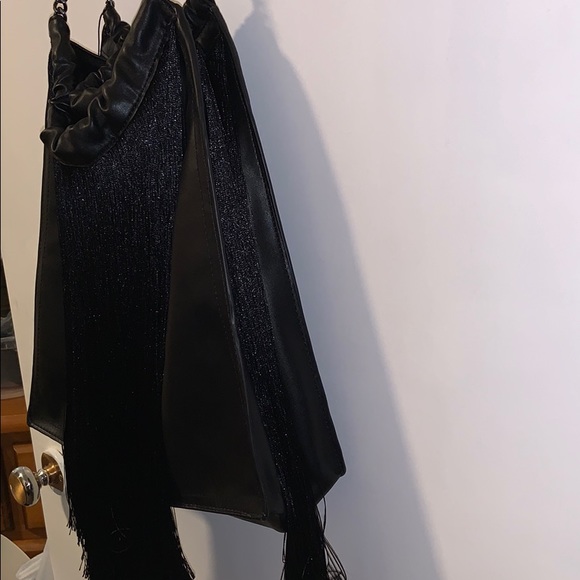 Zara TRF black fringe bag - Picture 7 of 14